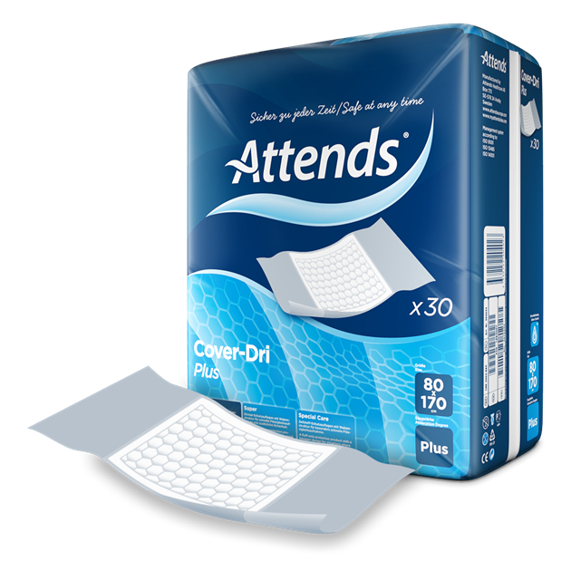 Inkontinensskydd Attends Cover-Dri Plus 80x170 cm 30 st/fp